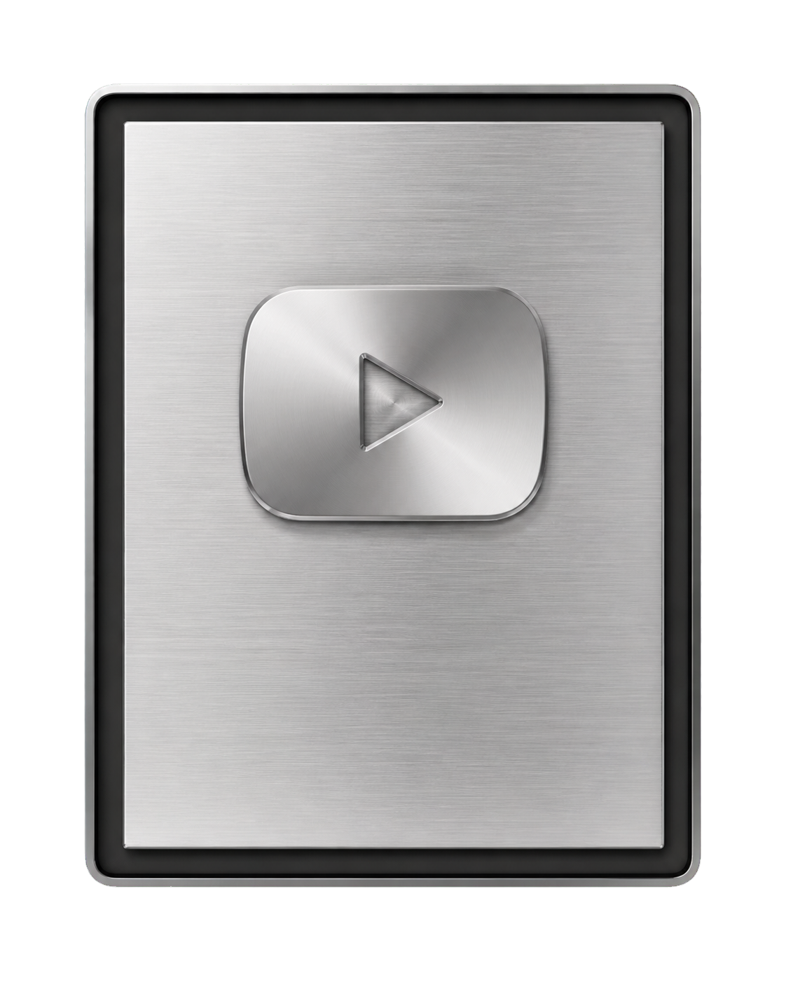 Placa plateada de YouTube